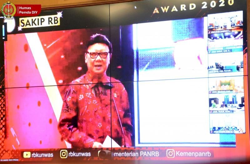 Terbaik Nasional,  Pemda DIY Kembali Raih Nilai Tertinggi. Gambar : jogjaprov.go.id