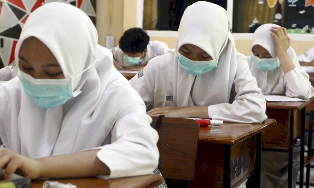 Tidak ada Penularan Covid-19 di Sekolah, Pemda DIY Segera Buka Semua SMA & SMK. Gambar : ilustrasi